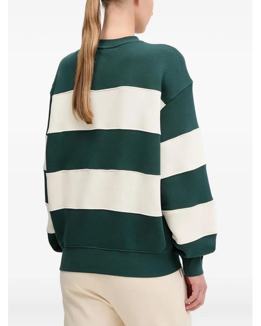 EA7 Green Sweat À Rayures