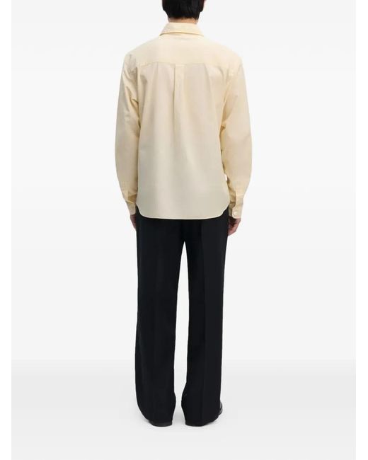 Another Aspect Natural Chest-Pocket Striped Shirt for men