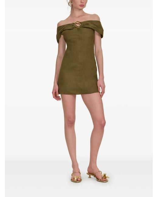 Cult Gaia Green Sawyer Mini Dress