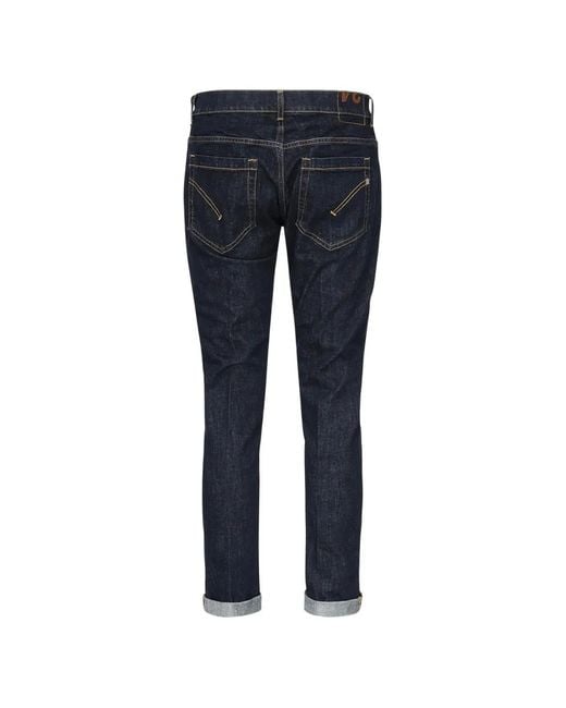 Dondup Blue Five-Pockets Cuffed Jeans for men