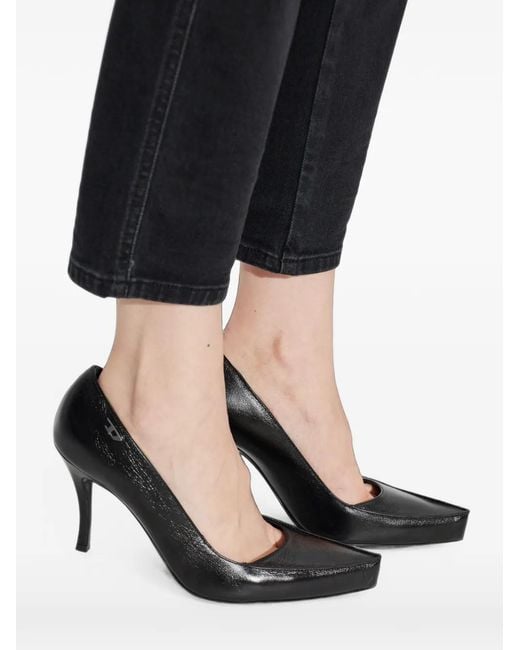 DIESEL Black D-Lucette-Pumps En Cuir