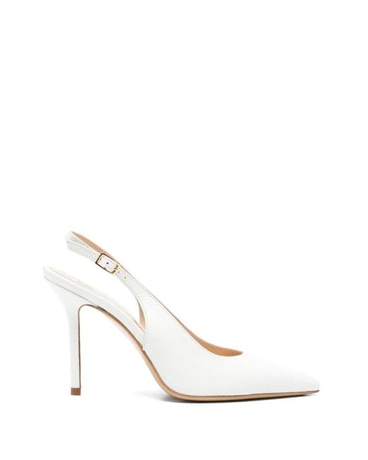 Fabio Rusconi White Slingback Pumps