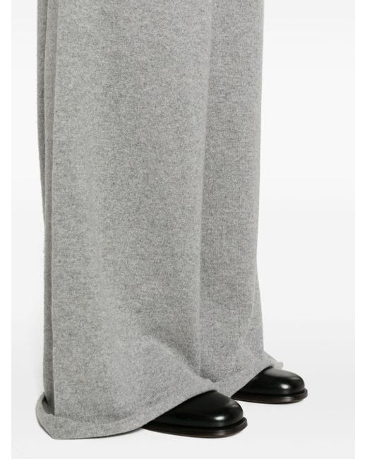 Jil Sander Gray Drawstring-waist Cashmere Trousers