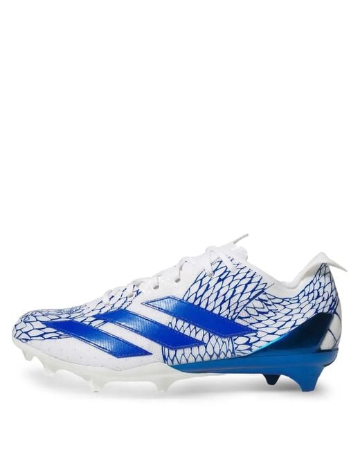 Adidas Blue Three-Stripe Low-Top Sneakers for men