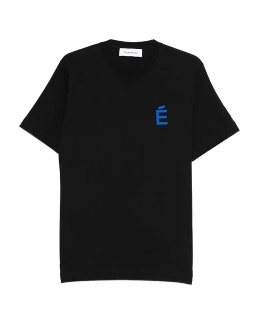 Camiseta con logo estampado Etudes Studio de hombre de color Black