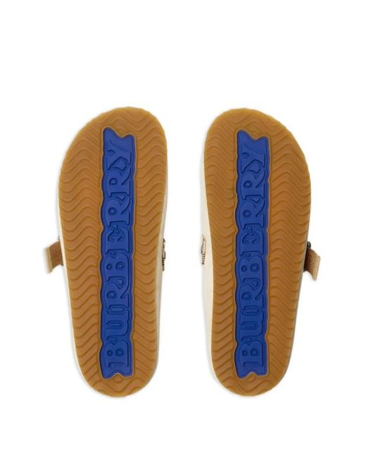 Burberry White Suede Urchin Clogs