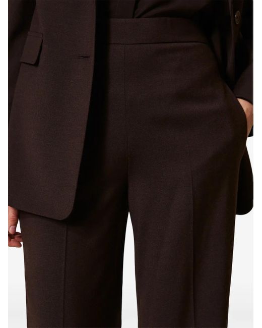 Twinset Black High-Waisted Trousers