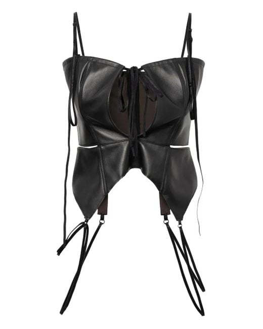 Elena Velez コルセットトップ Black