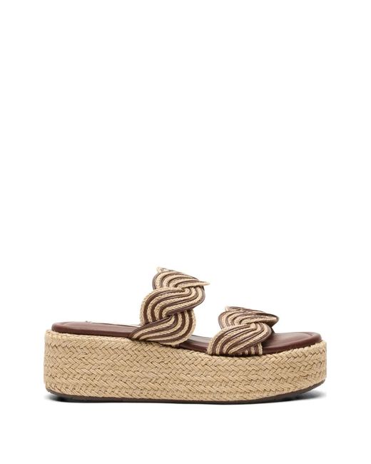 Casadei White Thaiti Platform Sandals