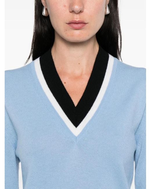 Marni Sweater Met V-Hals in het Blue