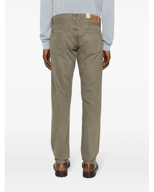 RRL Gray Slim Fit Japanese Twill Jeans for men