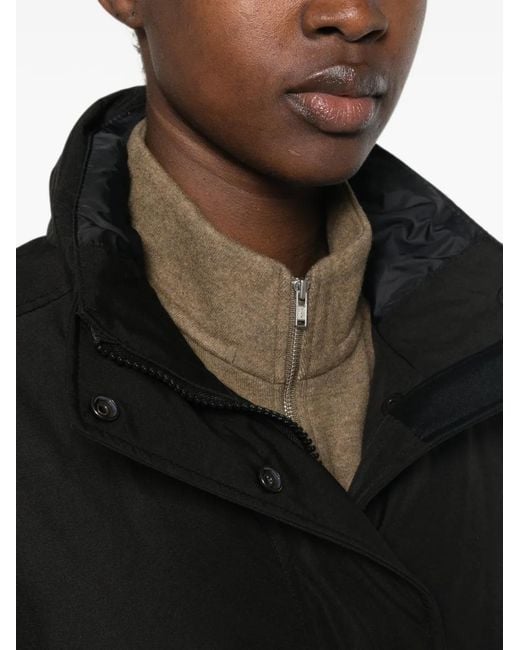 Canada Goose Black Padded Hooded Jacket