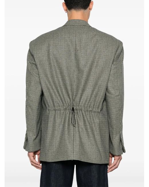 Blazer En Pied De Poule Random Identities de hombre de color Gray