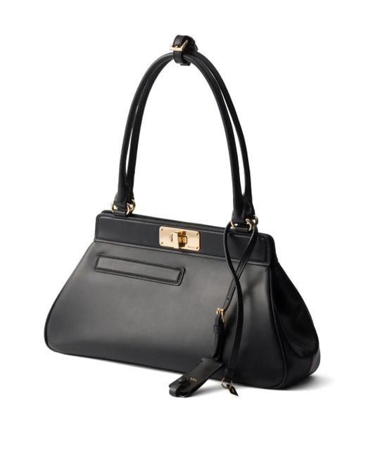 Prada レザーハンドバッグ Black