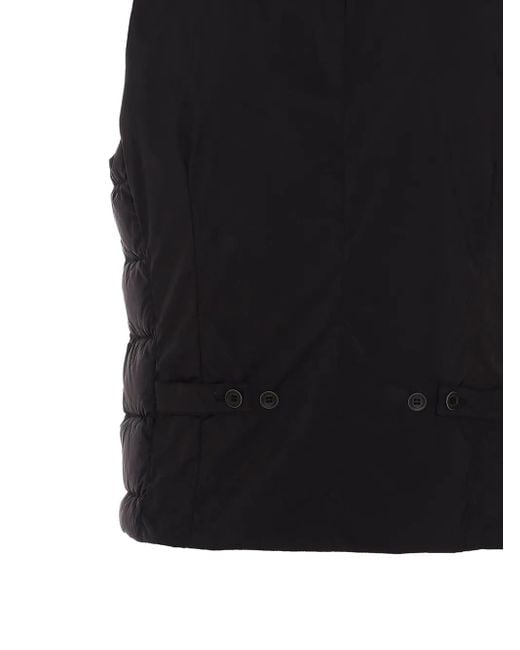 Herno Black Padded Waistcoat for men
