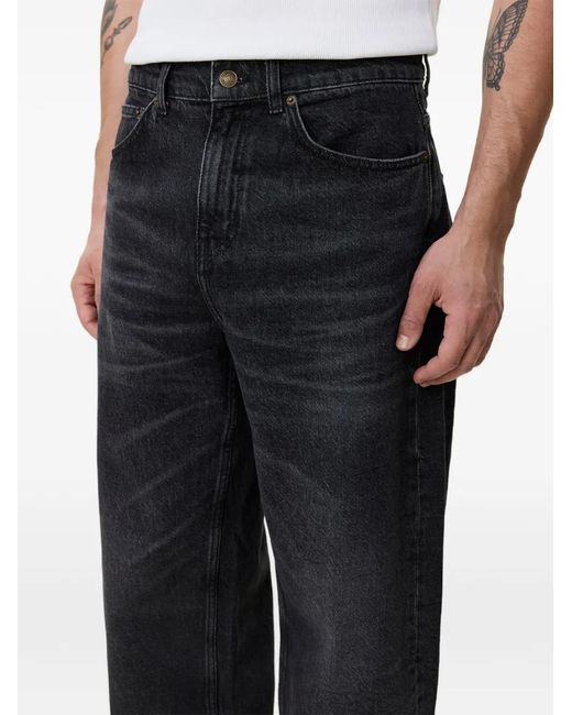 Les Deux Blue Roi Washed-Effect Straight-Leg Jeans for men