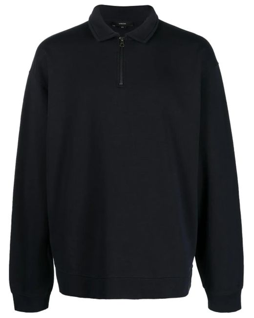 Sweat En Coton À Détails De Zips Vince pour homme en coloris Blue