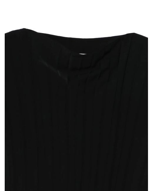 MM6 by Maison Margiela Black Ribbed Top