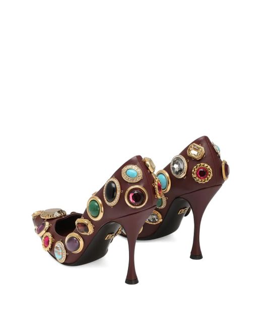 Zapatos con tacón de 105 mm Dolce & Gabbana de color Pink
