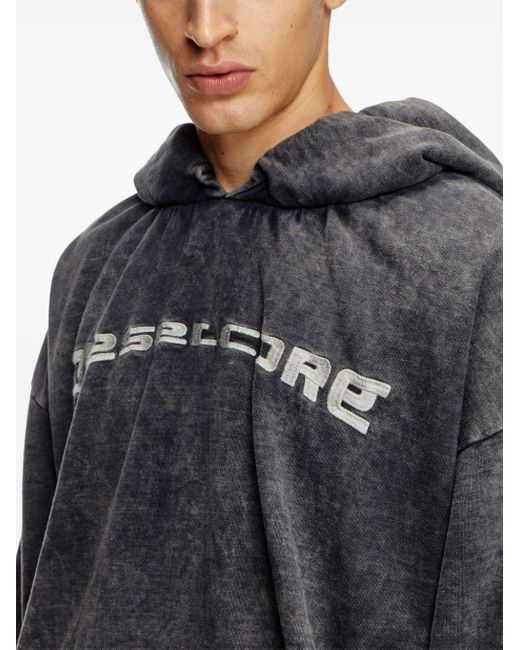 DIESEL Gray S-Fishy Hoodie for men