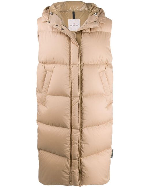 Moncler 'Comoe' Weste in Natur | Lyst AT