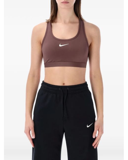 Nike Black Logo-Detail Sports Bra