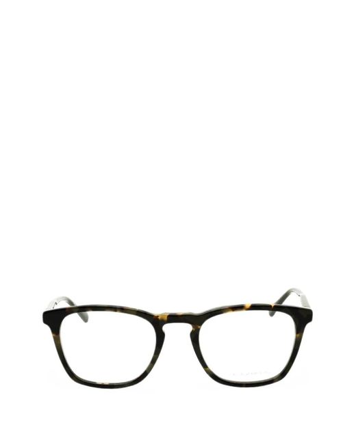 Calvin Klein Black Tortoiseshell-Effect Rectangle-Frame Glasses for men