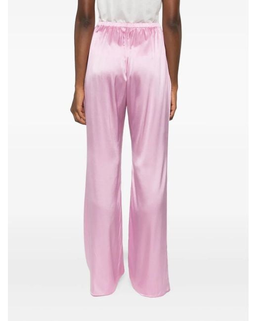 Purotatto Pink Elasticated-Waistband Trousers