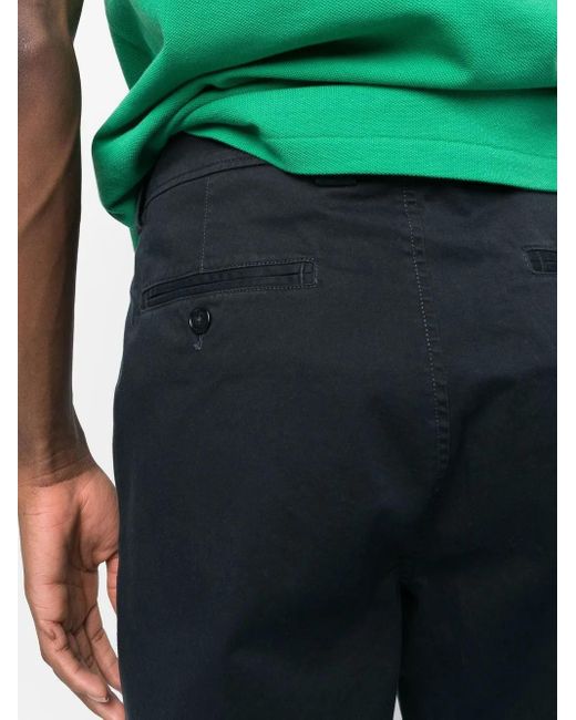 Woolrich Blue Cotton Straight Leg Trousers for men
