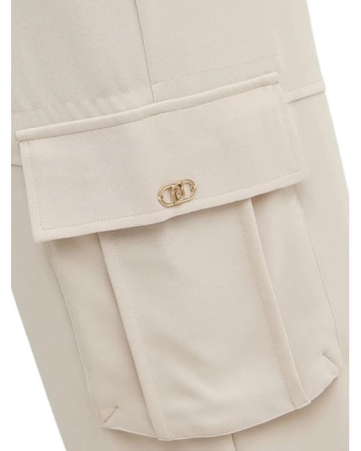 Liu Jo Natural Cargo Track Pants