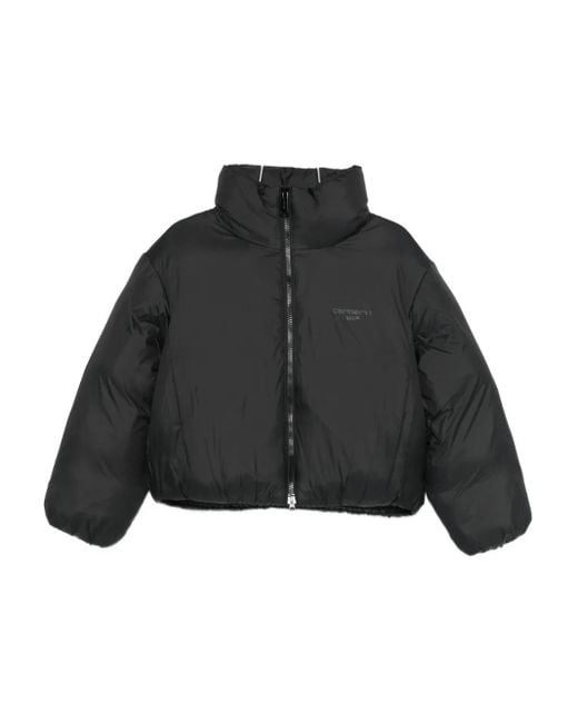 Carhartt Black Padded Logo-Print Jacket