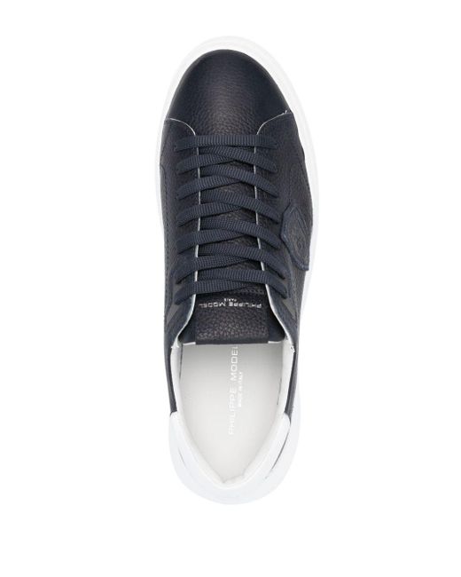 Philippe Model Temple Leren Sneakers in het Blue voor heren