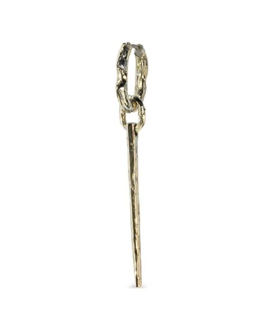 Parts Of 4 White Deco Mini Spike Earring