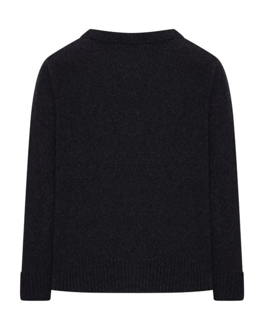 Roberto Collina Black Wool-Blend Jumper