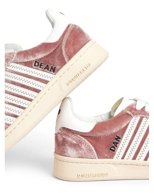 Zapatillas bajas con cordones DSquared² de color Pink