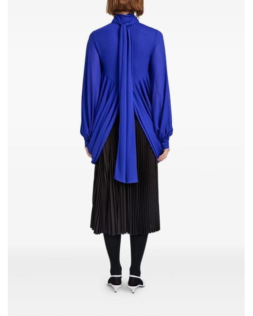 Gonna Midi Plissettata Con Banda Piatta di Proenza Schouler in Black