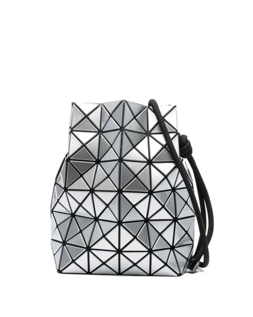 Issey Miyake Bao Bao Bucket-Tas Met Geometrisch Patroon En Trekkoord in het White