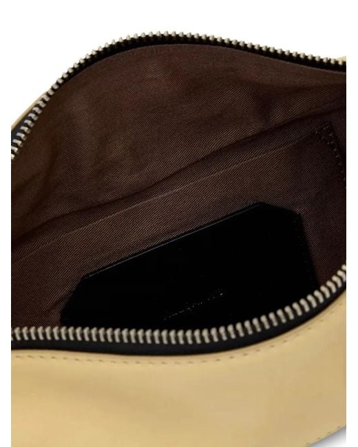 AllSaints Metallic Luna Slouchy Leather Crossbody Bag