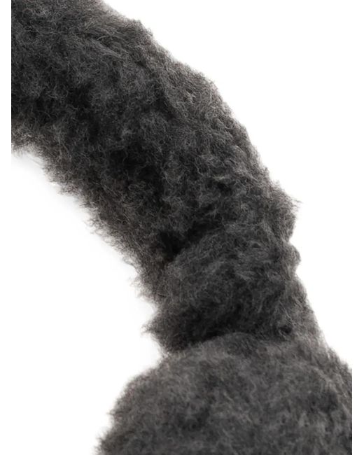 Max Mara Black Muffy2 Logo-Patch Earmuffs