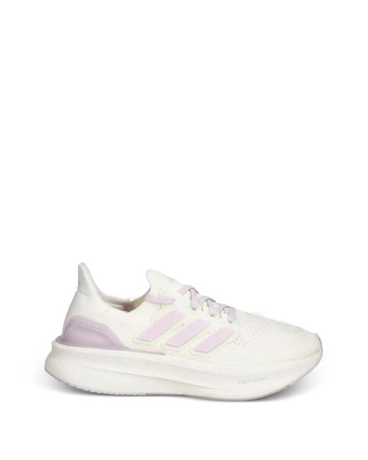Adidas White Ultraboost 5 Lace-Up Sneakers