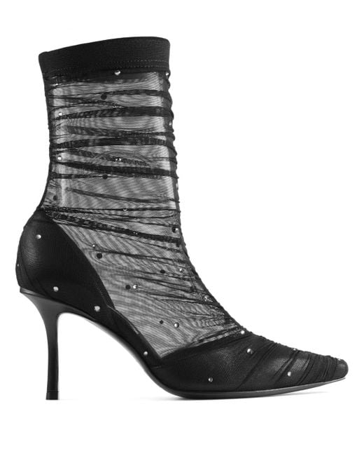 Botas Lotta con tacón de 85 mm Jimmy Choo de color Black