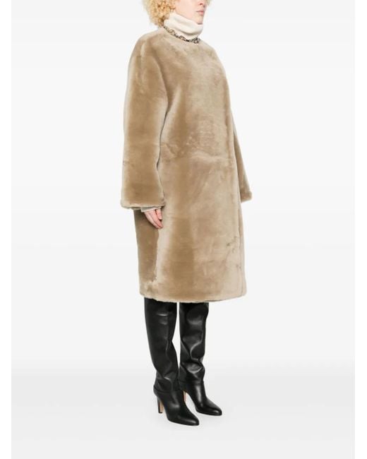 Totême Natural Shearling Coat
