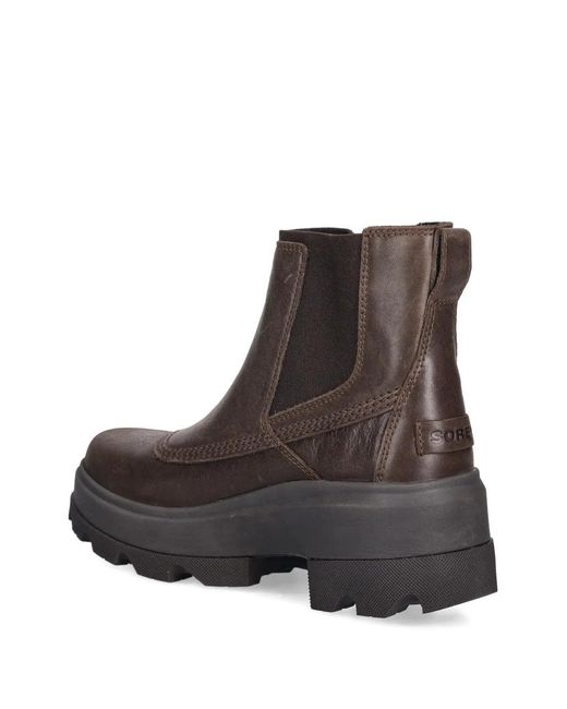 Sorel Brown Bottines Chelsea Joan À Languette