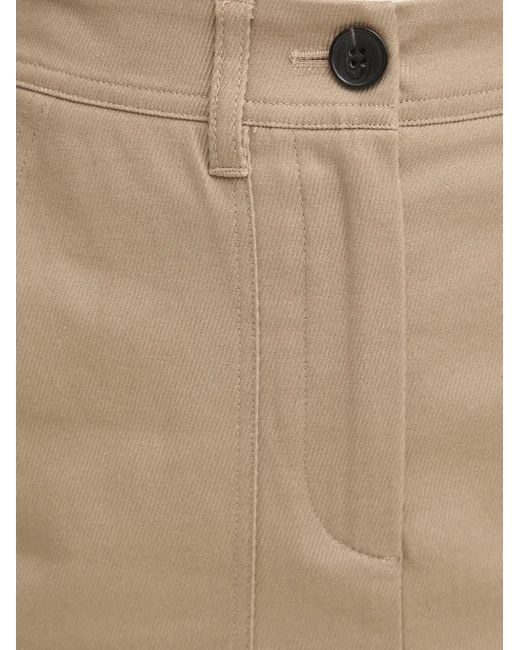 Marc O' Polo Natural Button-Fastening Mini Skirt