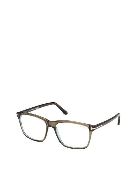 Tom Ford Natural Lunettes De Vue Carrées À Logo for men