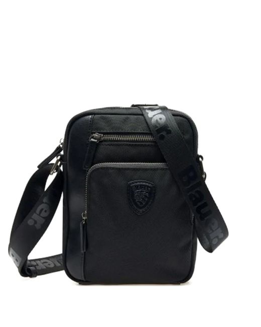 Blauer Black Logo-Appliqué Crossbody Bag