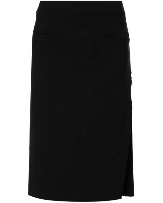 Genny Black Crystal-embellished Skirt