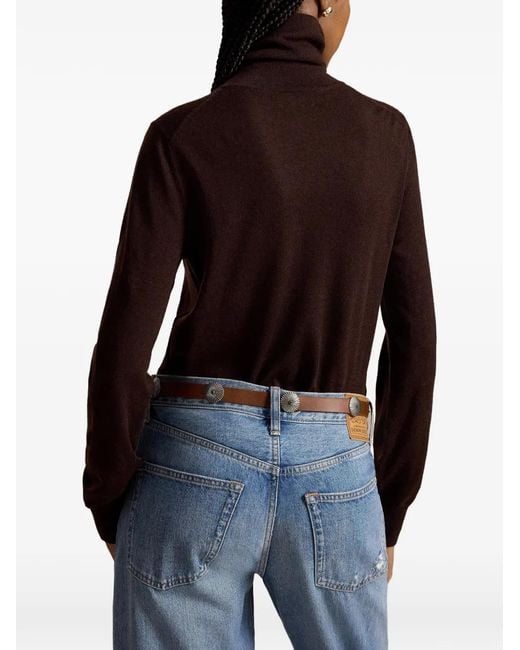 Polo Ralph Lauren Red Pull À Col Roulé