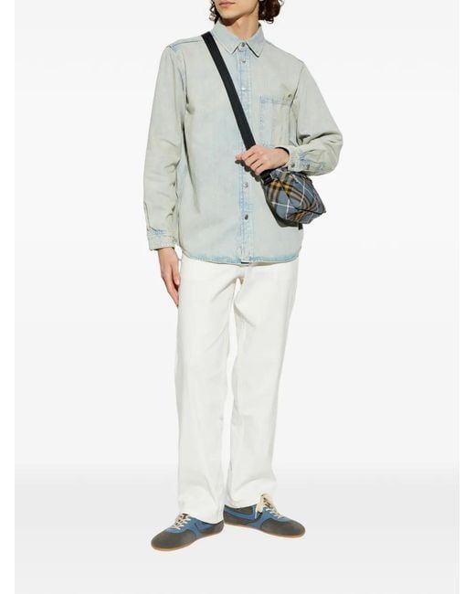 Samsøe & Samsøe Blue Sadamon Pocket Buttoned Shirt for men