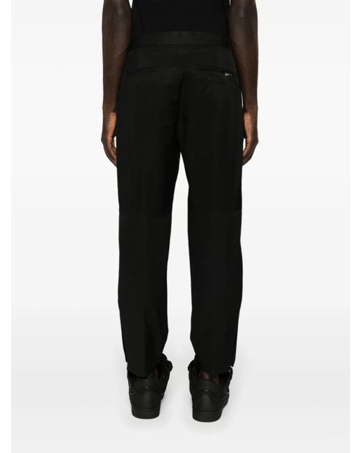 Lanvin Black Cotton Blend Biker Trousers for men